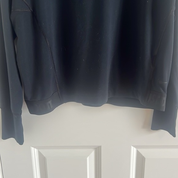 Nike Size Large Dri-Fit Black Pullover Sweatshirt Black - Picture 4 of 10